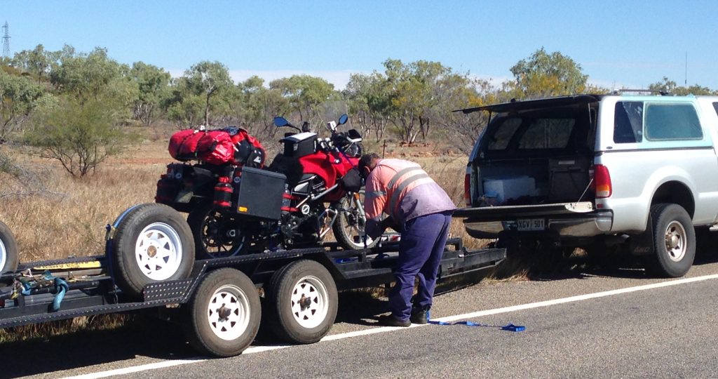 Loading the bike