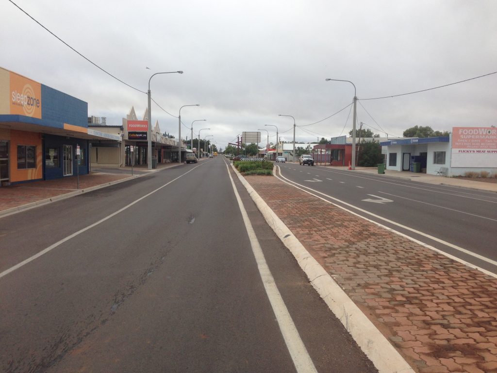 Main street, 9am Sunday morning