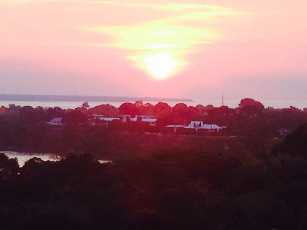 Sunset over the harbour